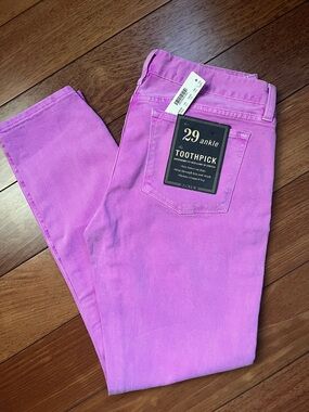 NWT J. Crew Neon Toothpick Jeans